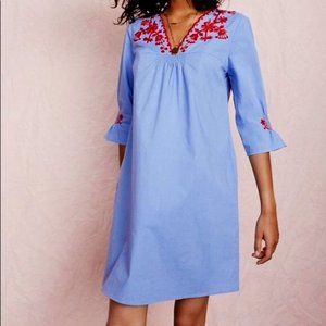 Madewell Red Embroidered Breeze Dress